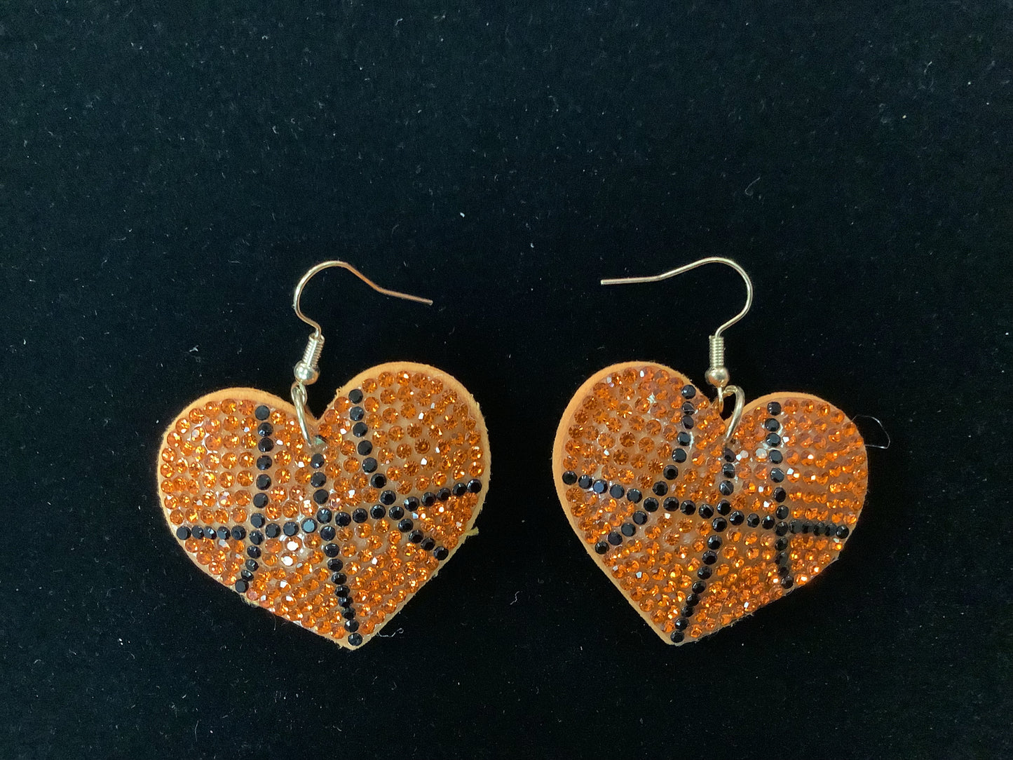 Basketball Heart Earrings
