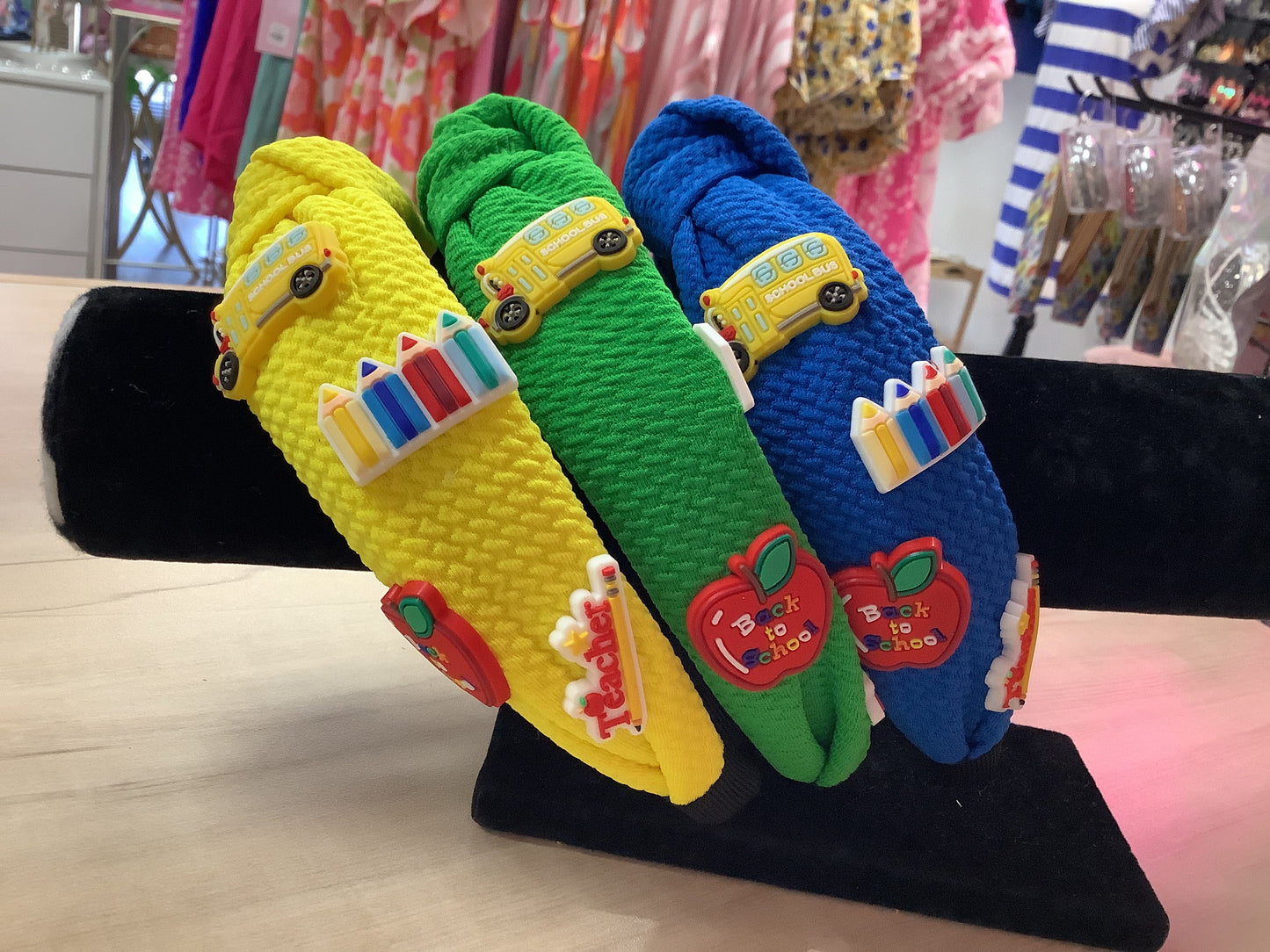 Teacher Headband with charms