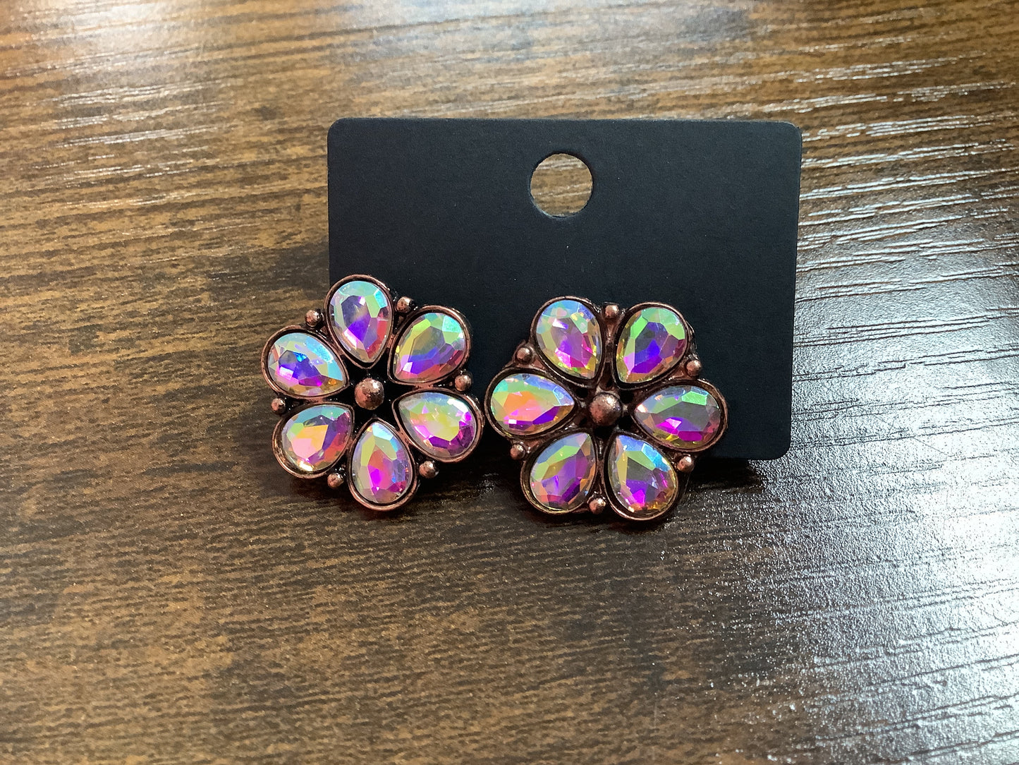 Rose-gold Flower Stud