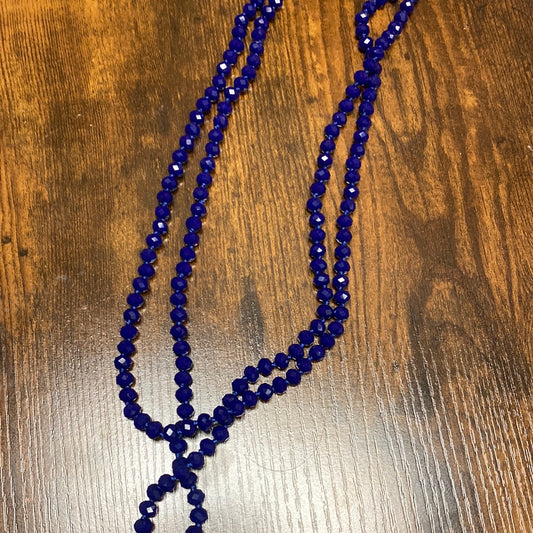 Royal Blue Bead Necklace