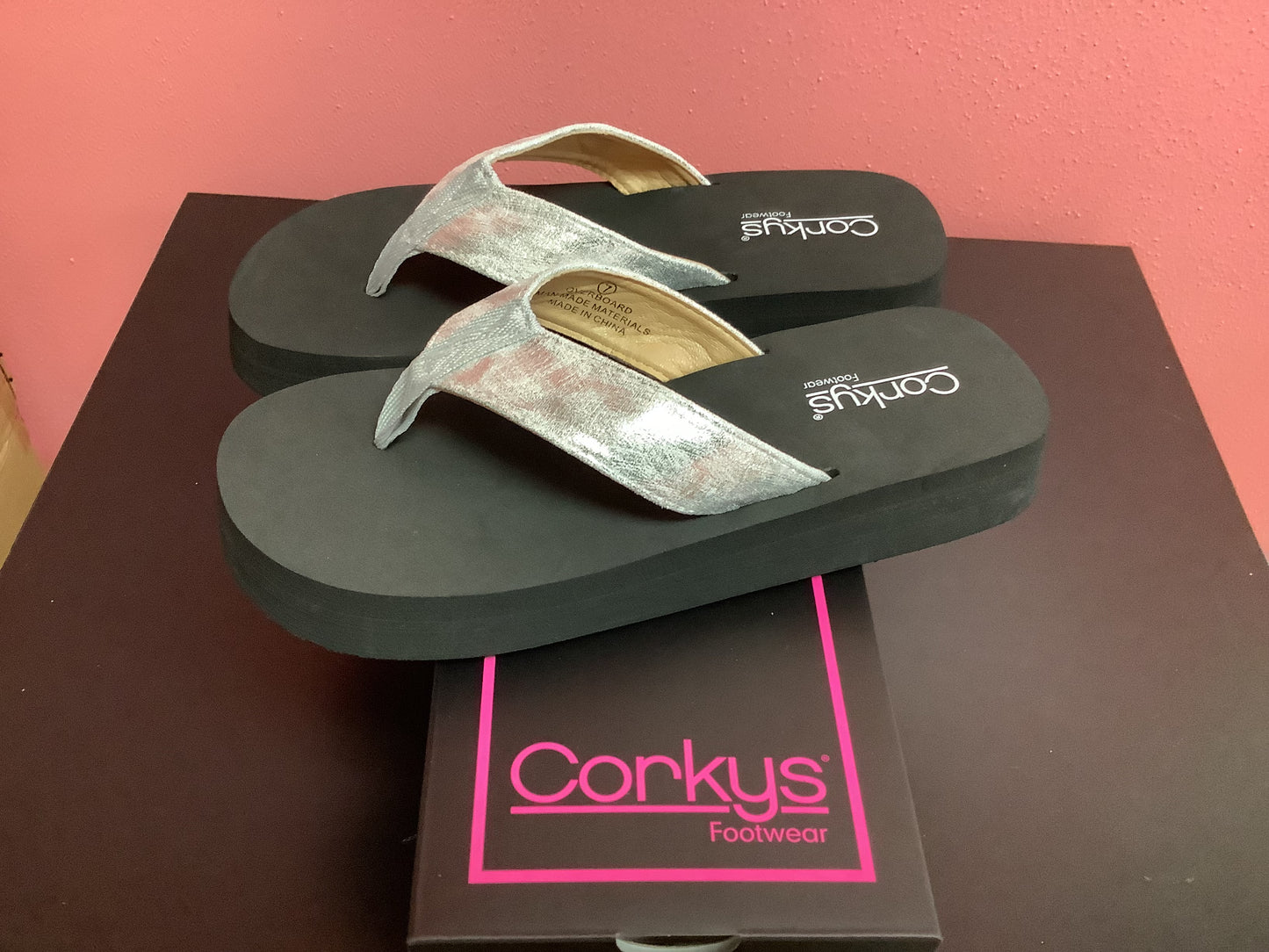 Silver Flip Flop