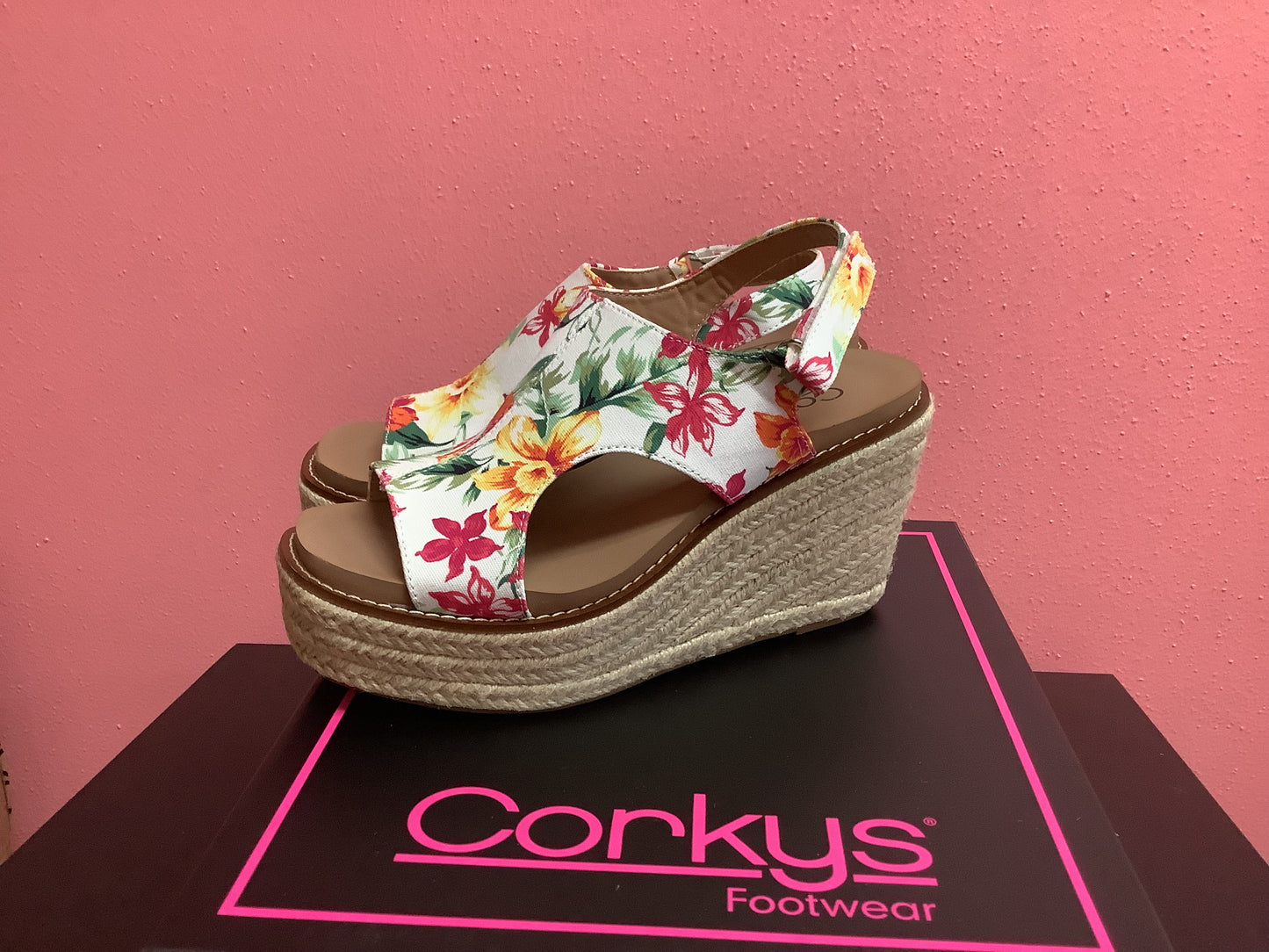 Wedge Floral Shoes