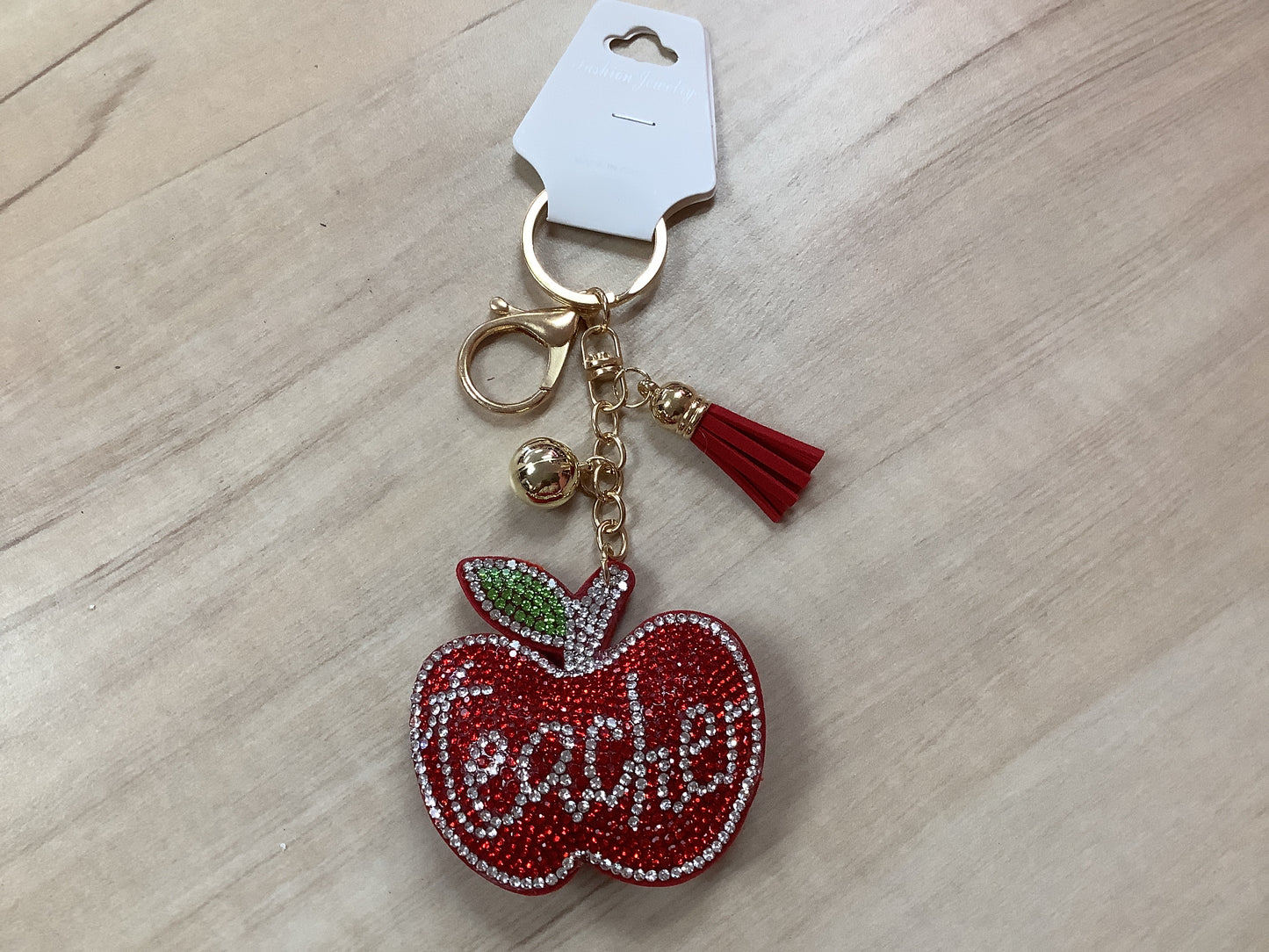 Teacher Apple Keychain