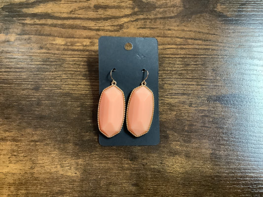 Orange Cream Colored Earrings