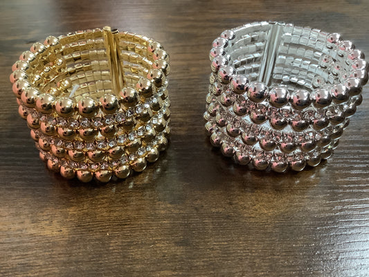 Beaded & Rhinestone Bracelet