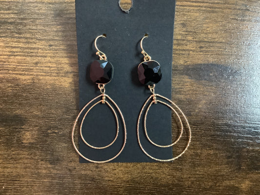 Gold hoop earrings