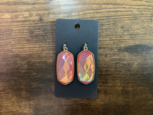 Shiny Orange Drop earrings