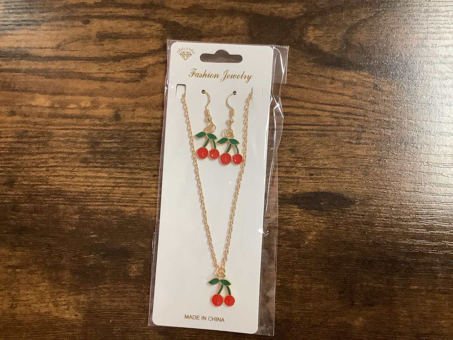 Cherry Earrings and Necklace