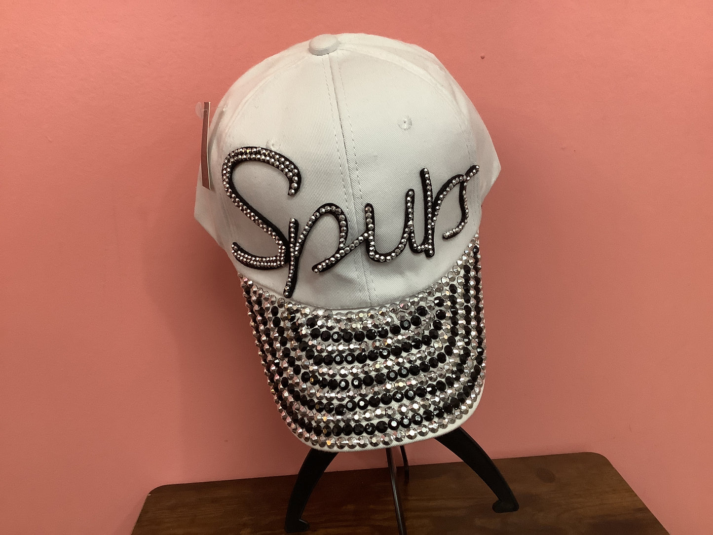 White Spurs Bling Cap