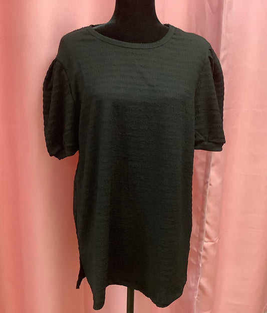 Black Short Sleeve Blouse