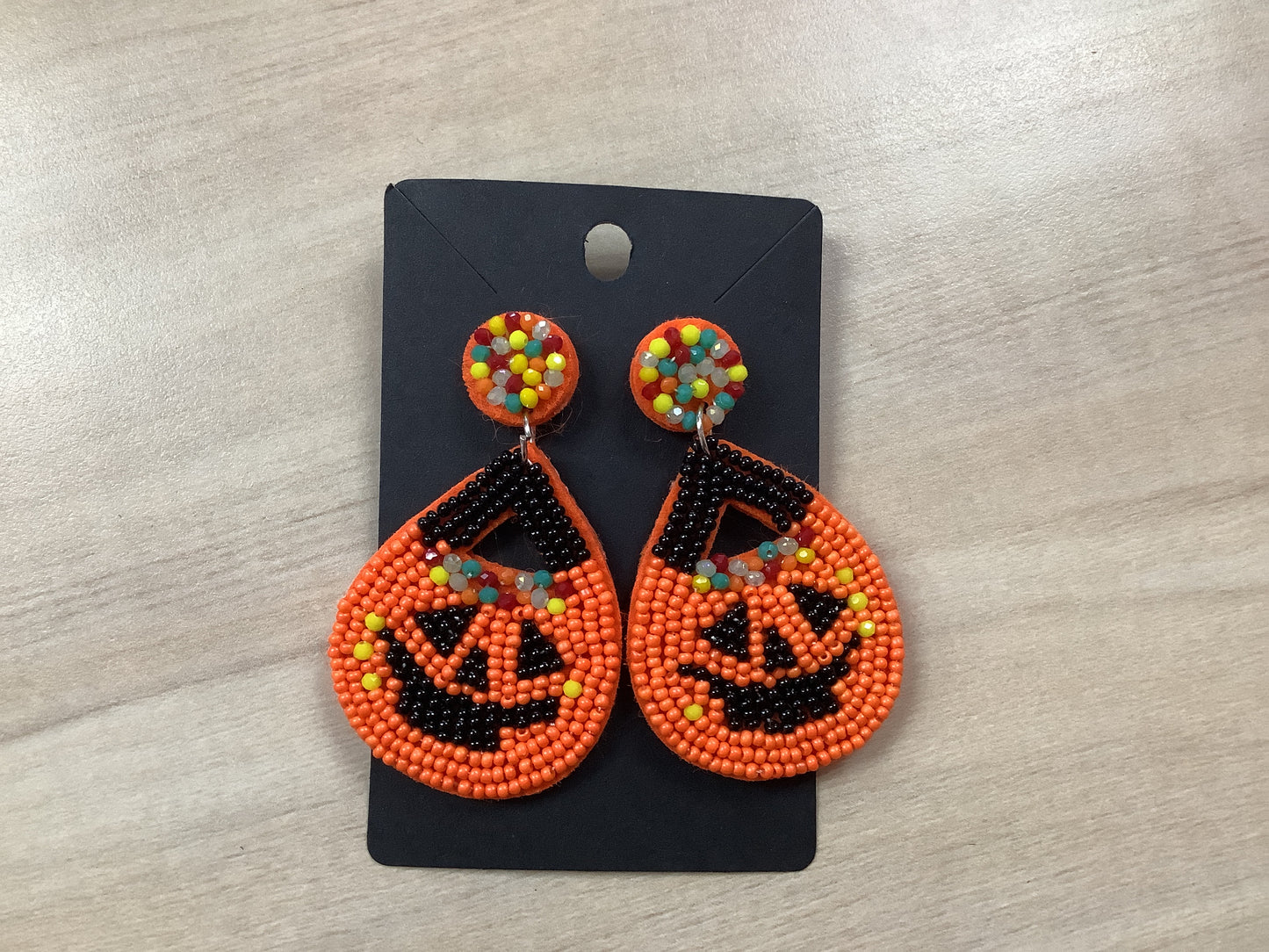 Pumpkin with Sprinkle Top Earrings