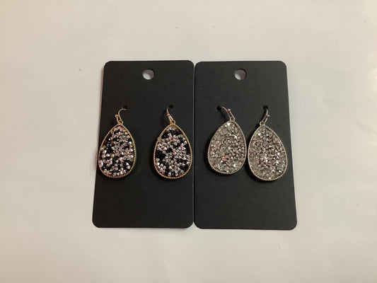 Round Glitter Sparkle Earrings