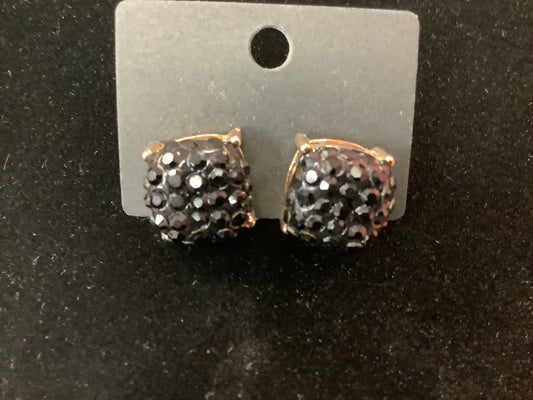 Black Stud Earrings