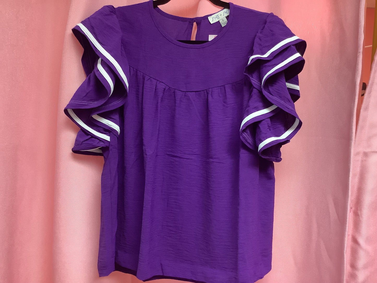 Ruffle Sleeve Blouse