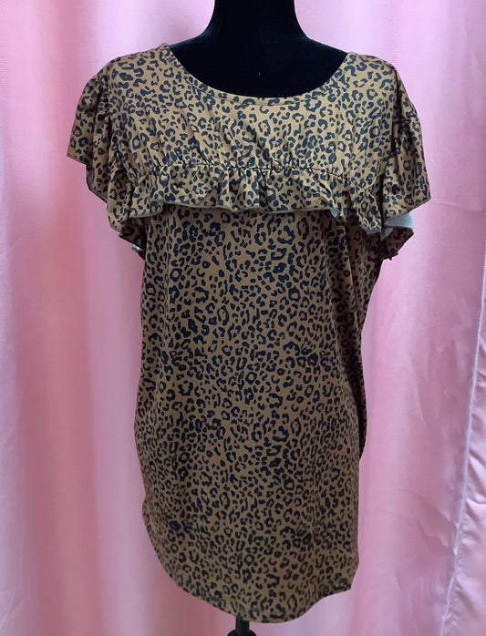 Cheetah Print Blouse