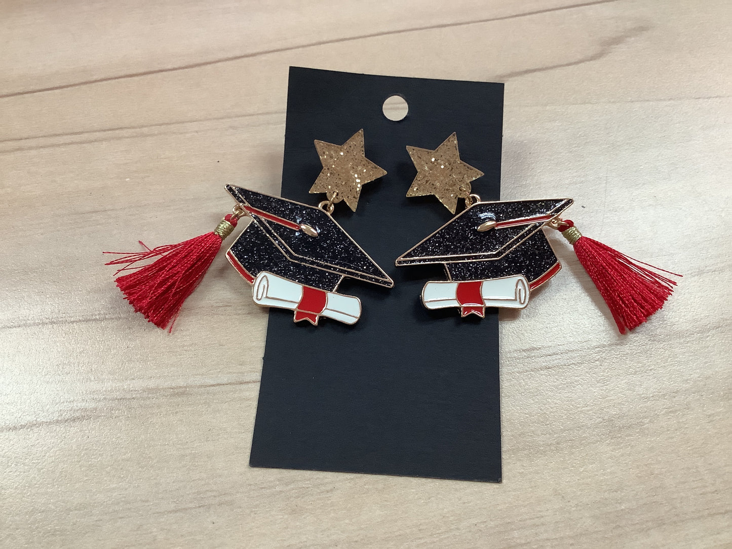 Grad Cap Earrings