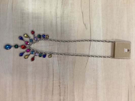 Multi Colored Silver Necklace