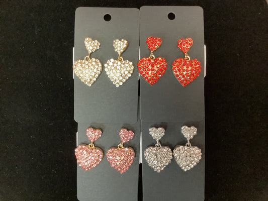 Double Heart Earrings