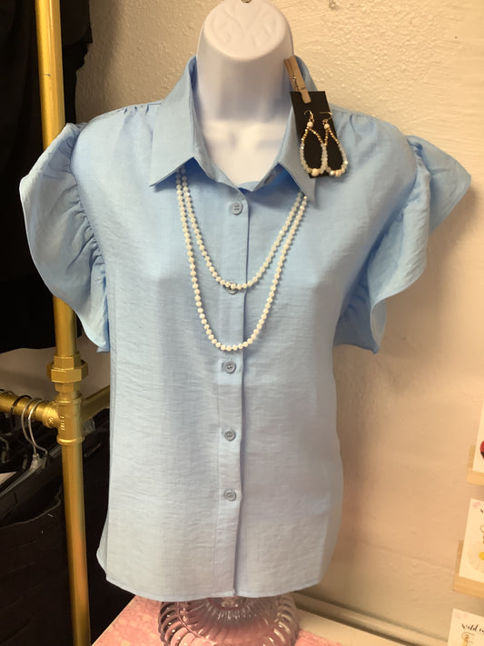 Baby Blue Blouse