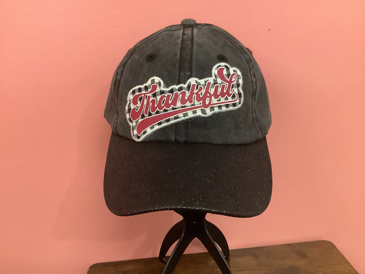 Black “Thankful” Cap