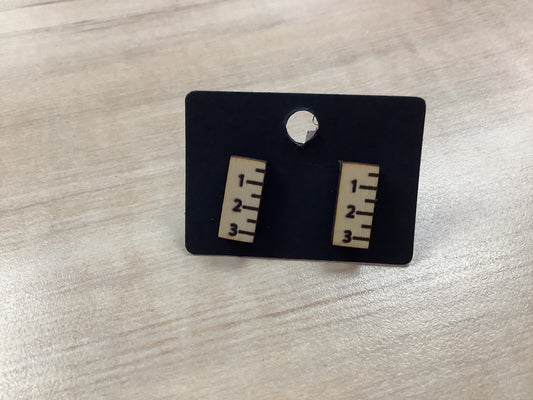 Teacher Ruler Stud Earrings