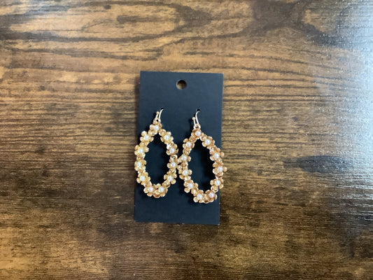 Gold Floral with pearl center