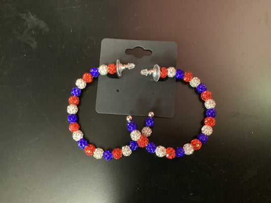 4th of July earrings