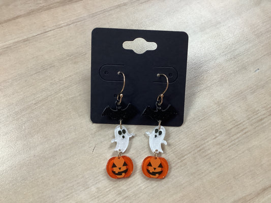 Bat ghost & Pumpkin Earrings