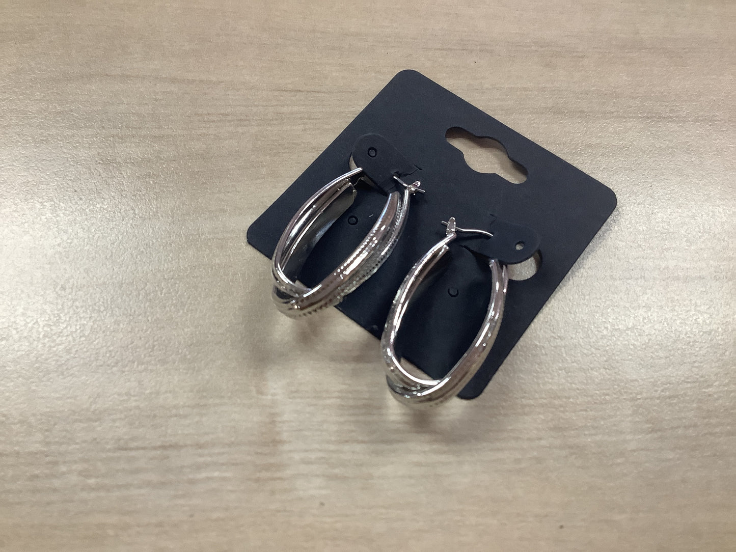Silver Double Hoop Earrings