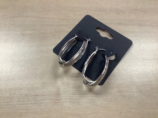 Silver Double Hoop Earrings