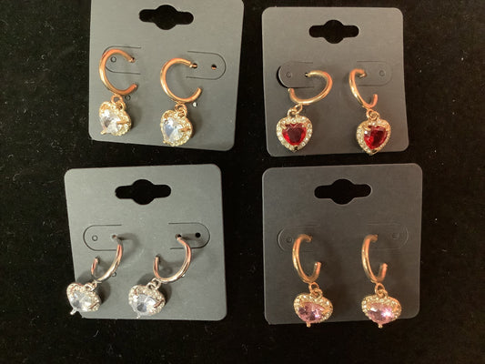 Dangle Heart Earrings
