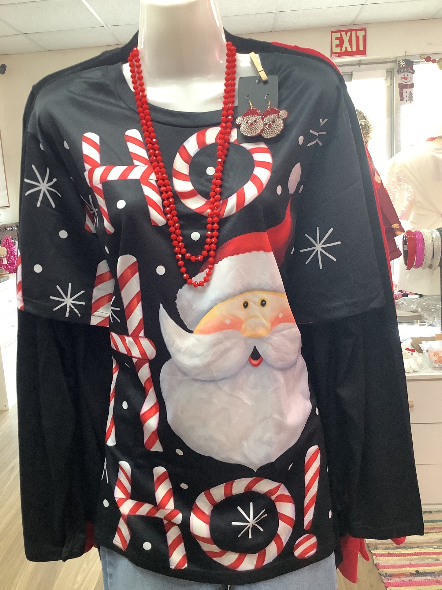 Black Santa Shirt