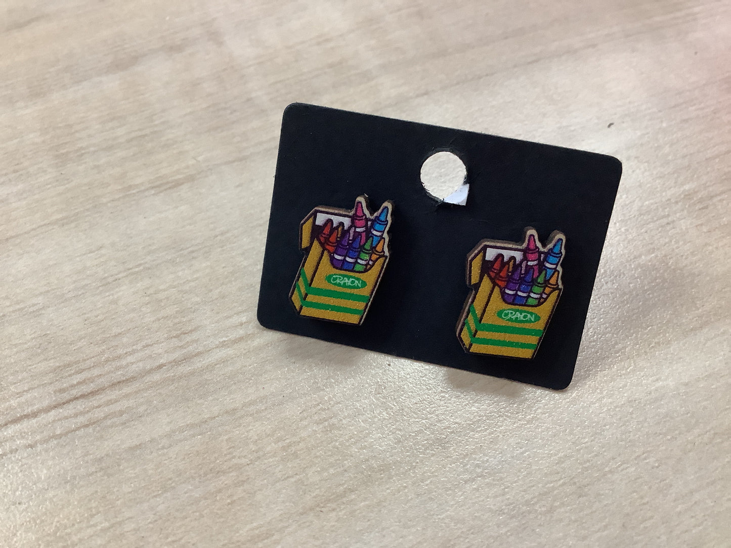Teacher Crayon Stud Earrings