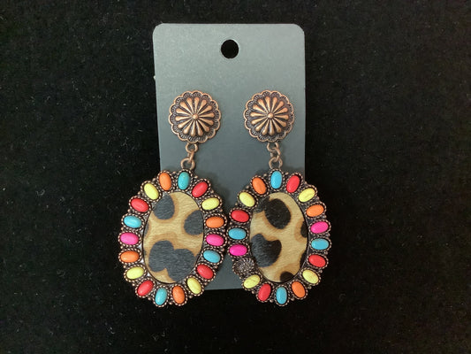 Western Cheetah Earrings