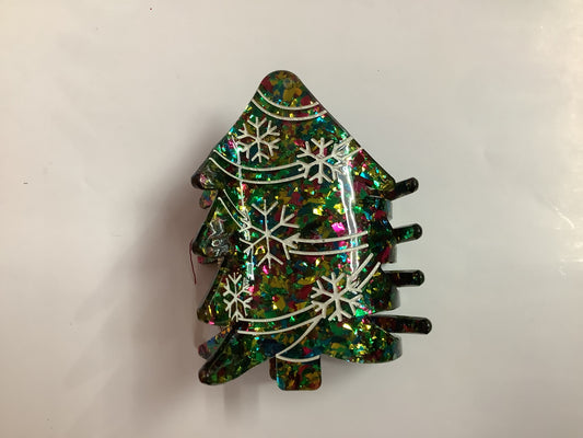 Large Christmas Tree Hairclip
