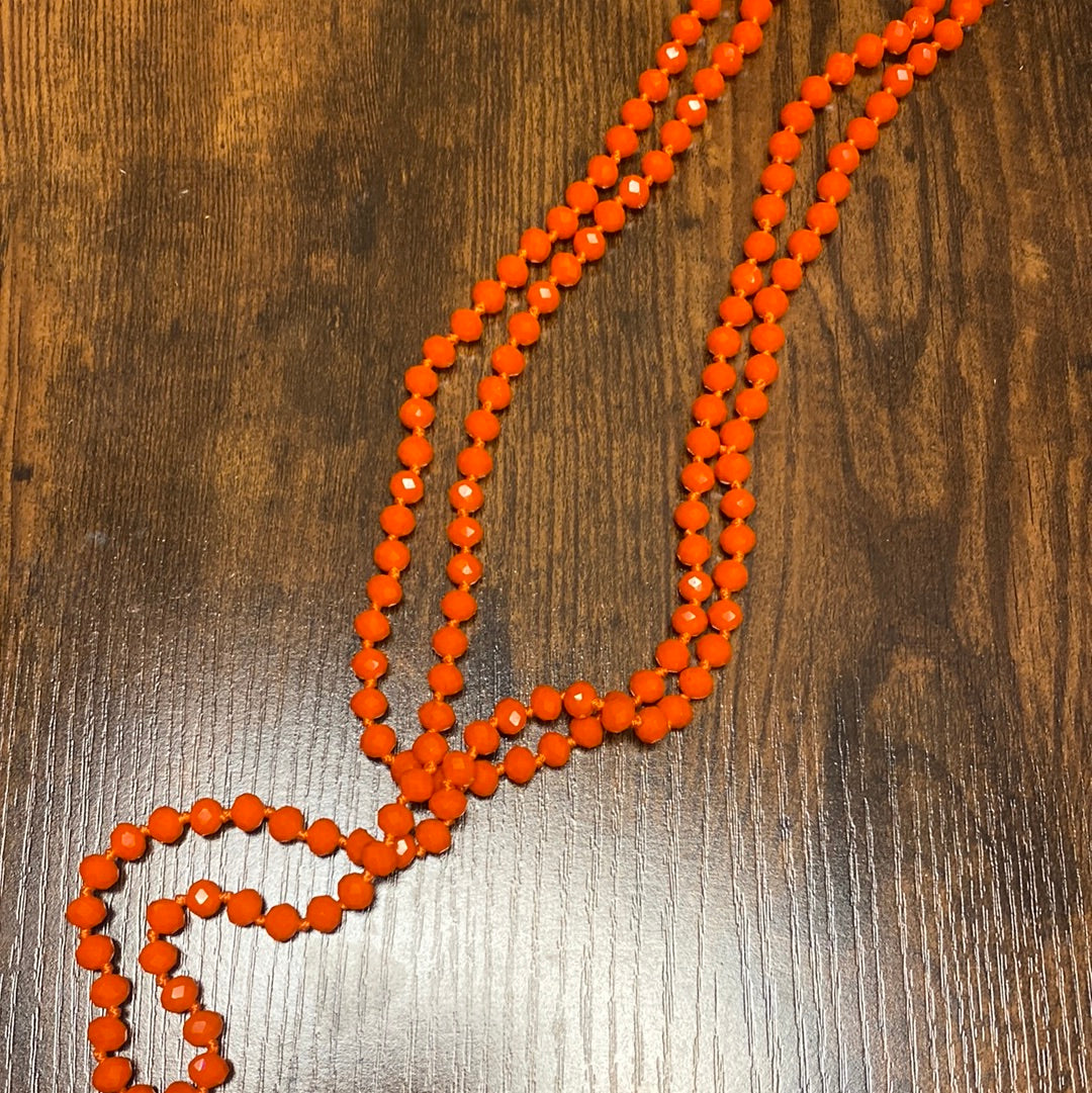 Orange Bead Necklace