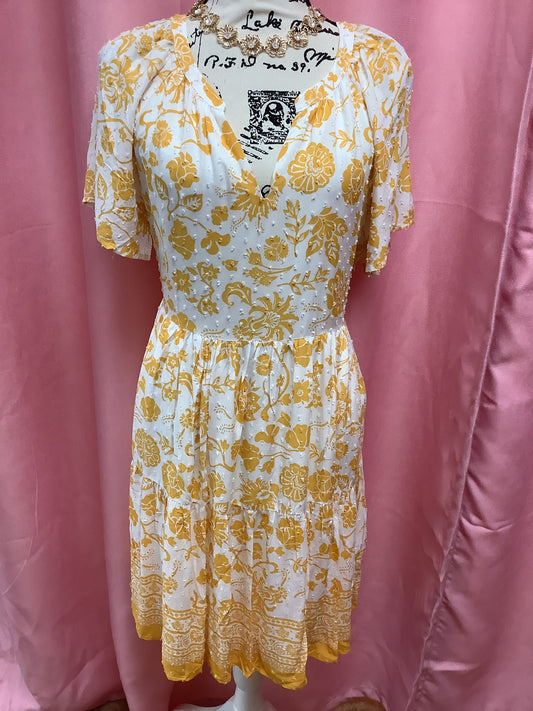 Yellow Print Dress