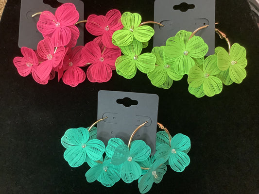 Flower Dangle Earrings
