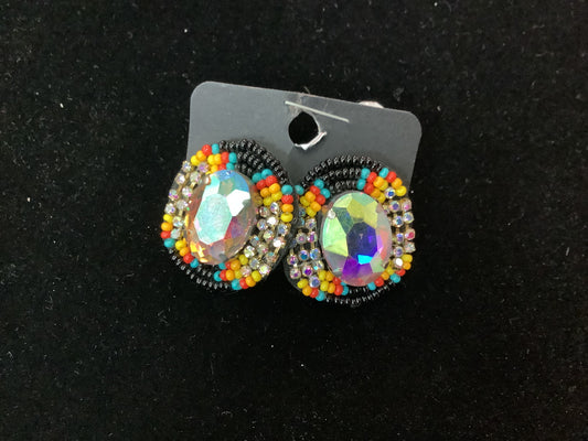 Multi Color Beaded Earrings