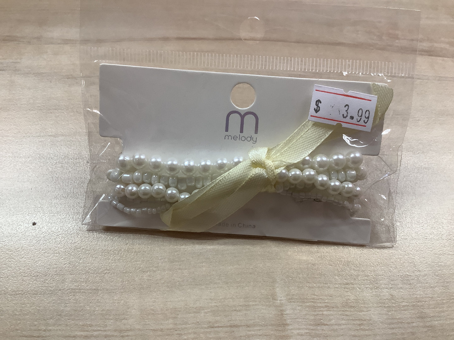 White Pearl Beaded Bracelets
