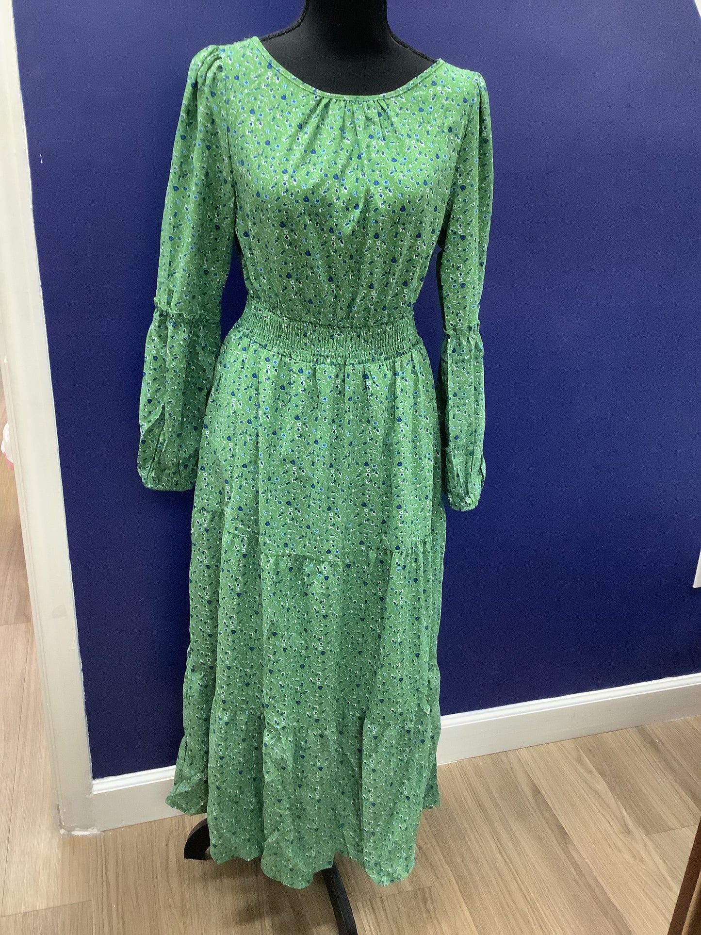 Green Floral Dress