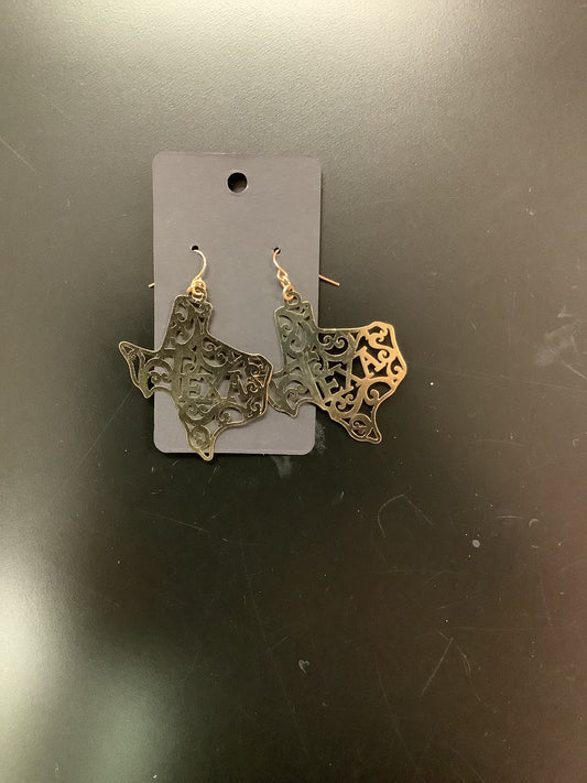 Gold Texas Earrings