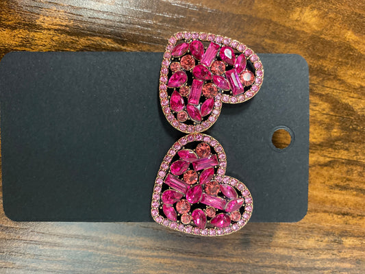 Pink Jeweled Studs