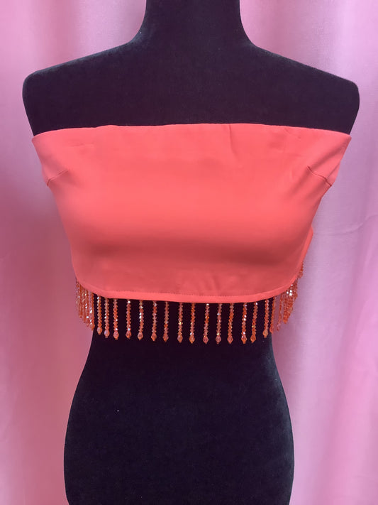 Orange crop top