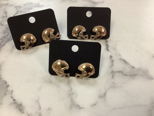 Gold football helmet studs