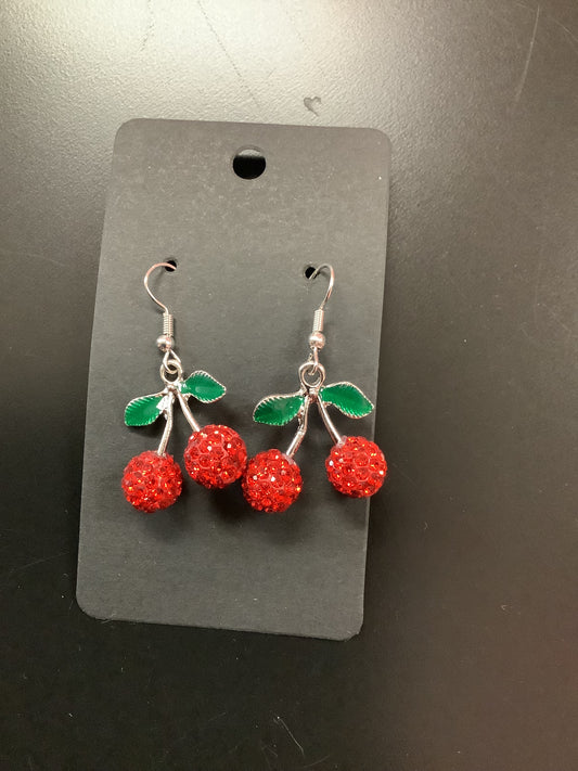 Small Cherry Earrings