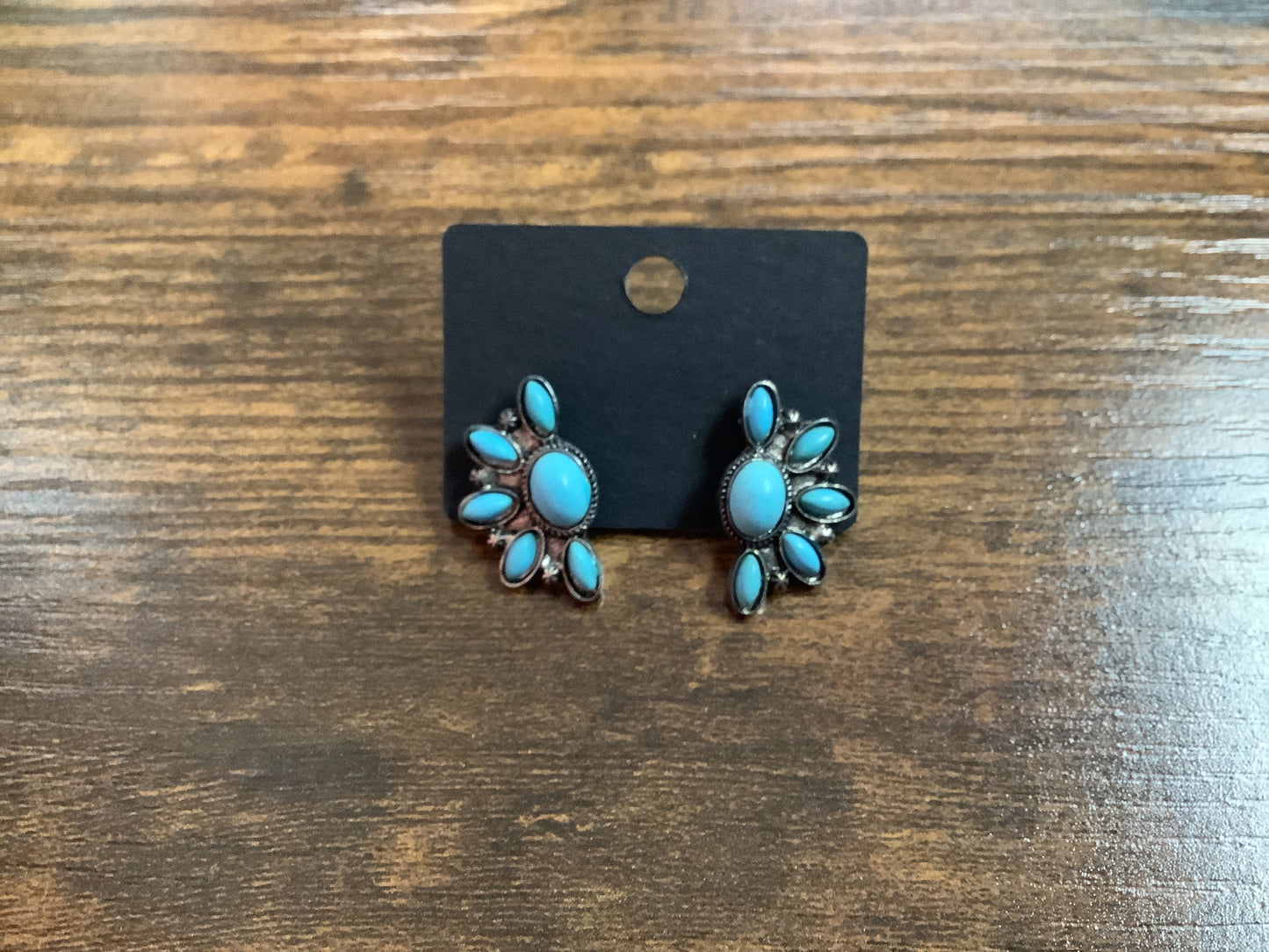 Turquoise Half Flower
