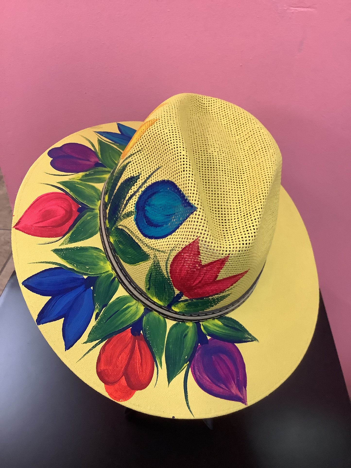 Yellow Floral Hat