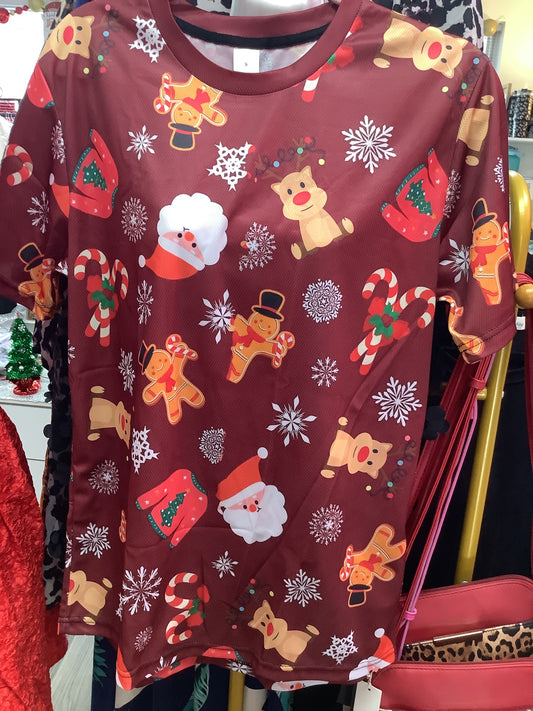 Maroon Christmas Shirt