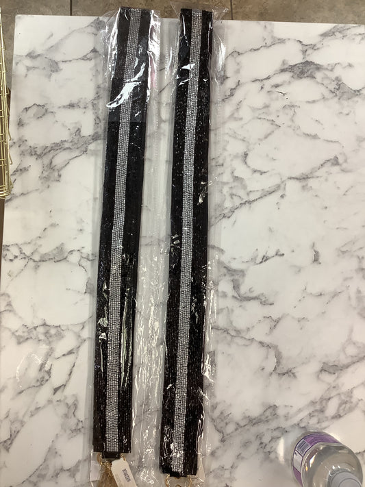 Silver and Black Purse Strap
